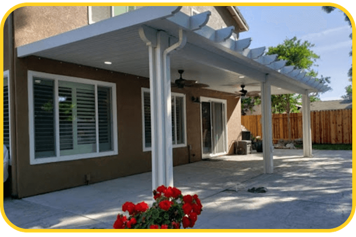 Solid Insulated Patio Cover With Tails
