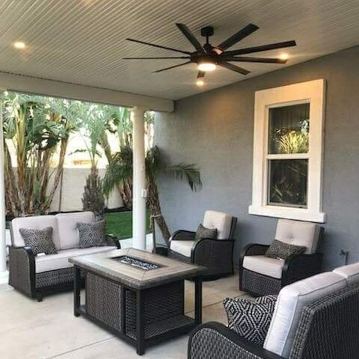 covered outdoor living space