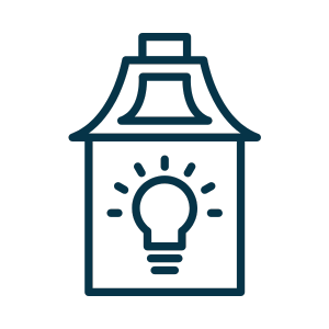 exterior lighting icon