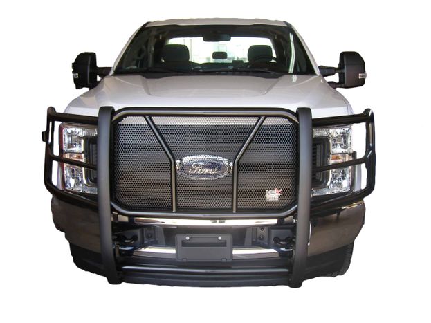 Aftermarket grill guard on truck