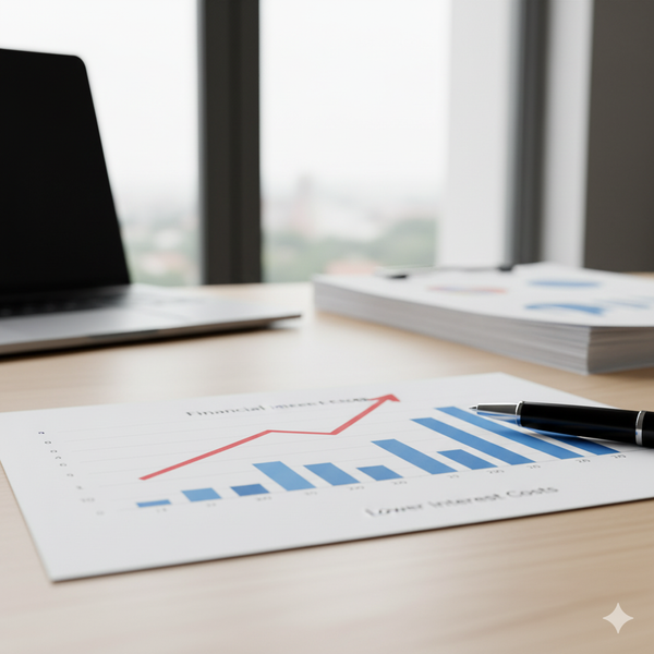 Upward trending arrow illustrating financial growth on a graph