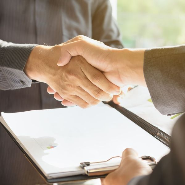handshake over clipboard