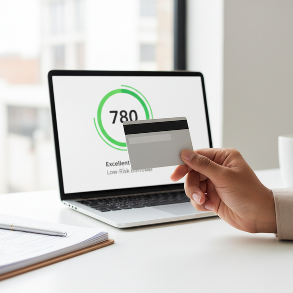 Financial advisor explaining credit factors to a small business owner