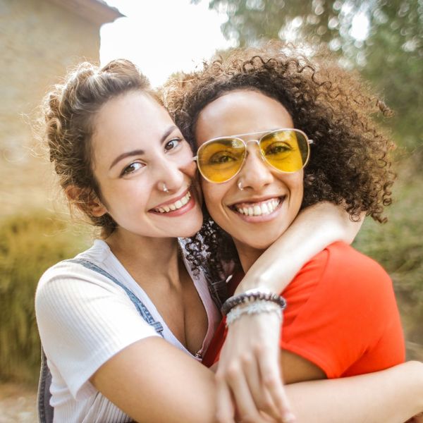 Two people smiling for a photo