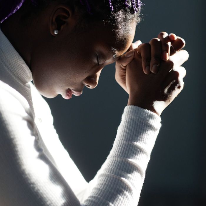 woman praying