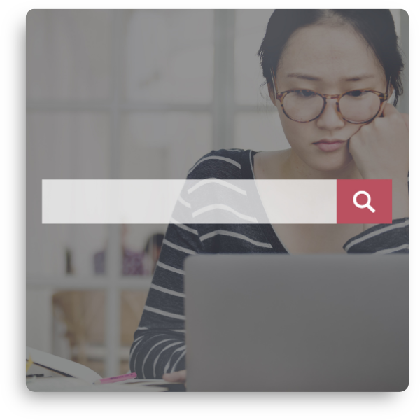 Female student looking things up on her laptop