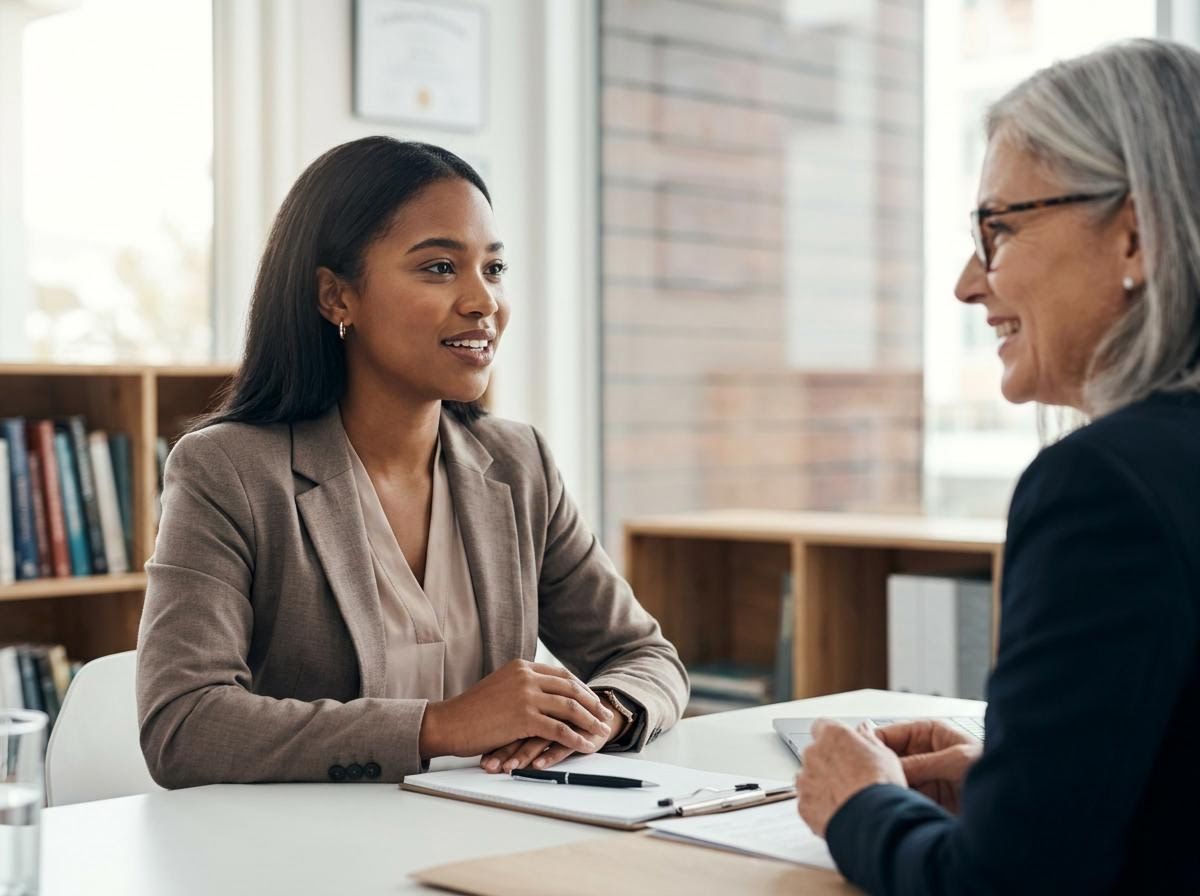 Professional women during a business meeting or interview