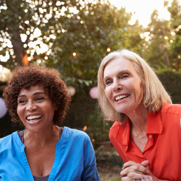 Two adult women friends. Two adult women friends.