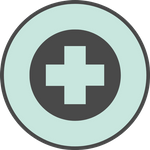 Medical sign icon.