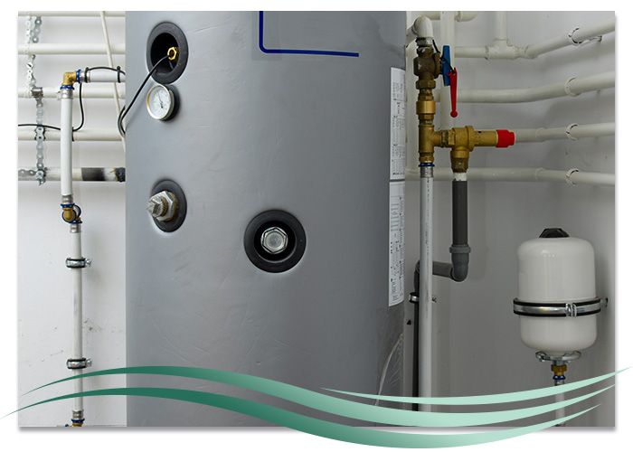 hot water heater and tank