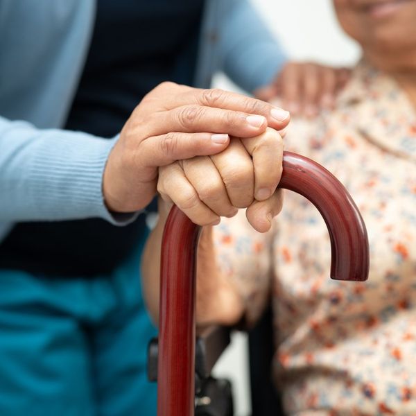 caregiver giving emotional support