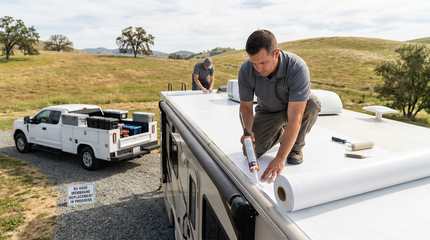 RV Roof Membrane Replacement and Sealing