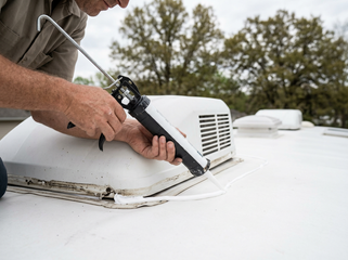 Sealing an RV Air Conditioner Unit