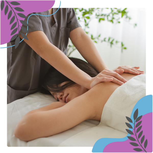 woman getting a massage