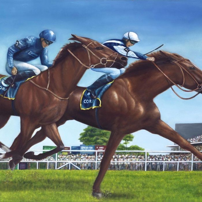The Race oil painting