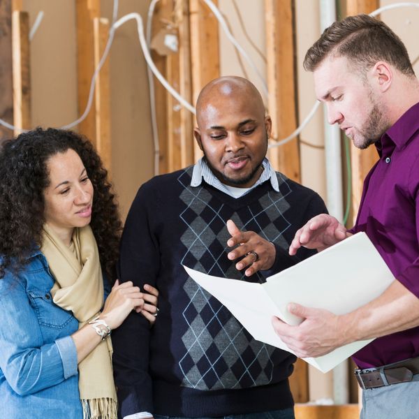 meeting with a contractor