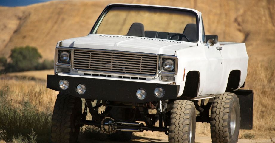 Old lifted truck