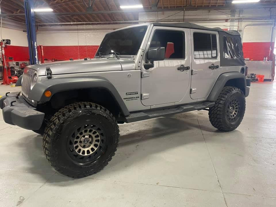 jeep with new wheels