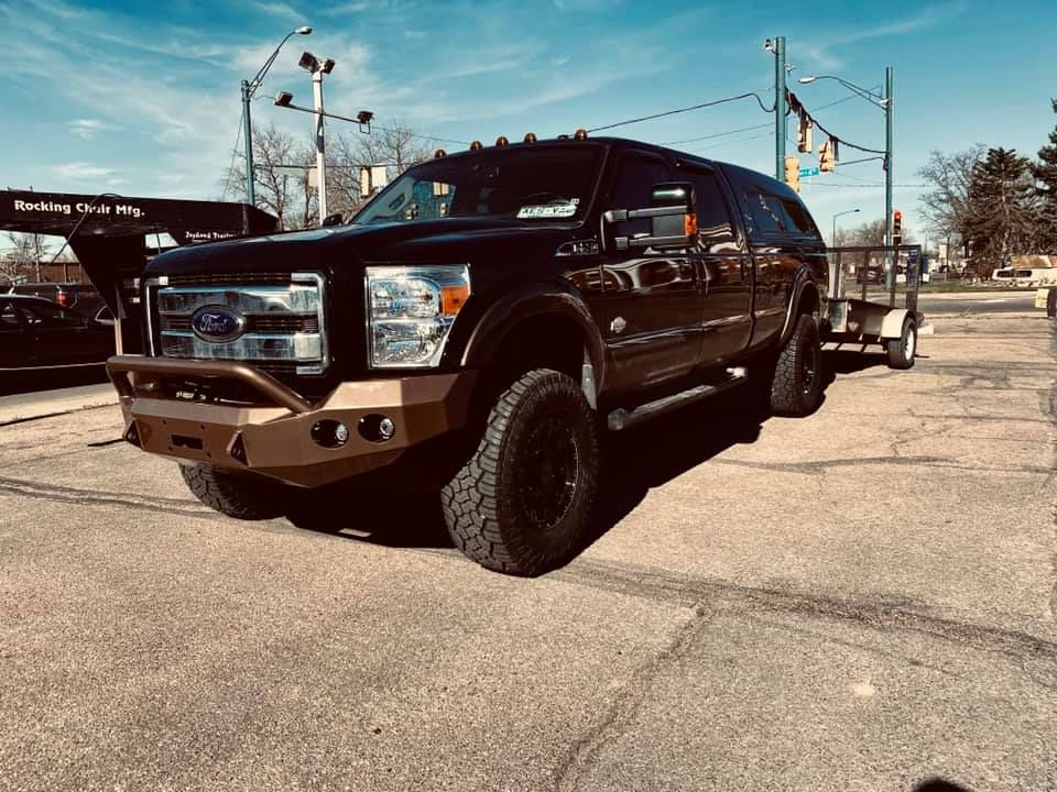 lifted truck with accessories