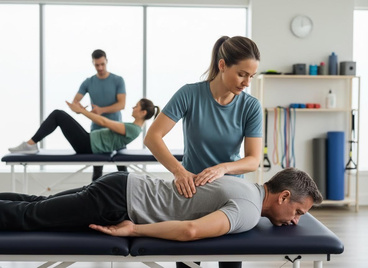 Physical Therapy Session in a Modern Clinic