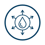 Water distribution icon Water distribution icon
