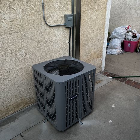 entry level ac installation air conditioning outside installation in upland-min.jpg