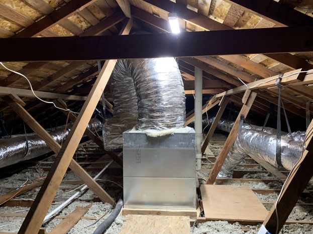 ac ductwork in attic