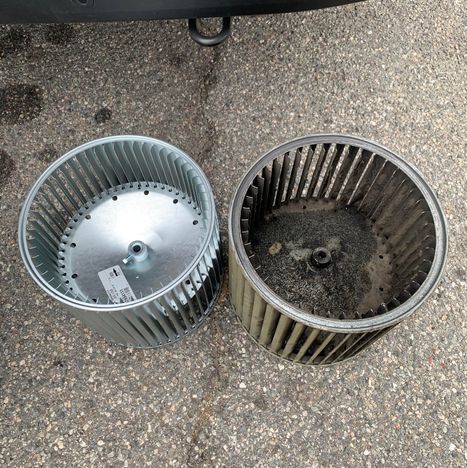 blower wheel replacement 