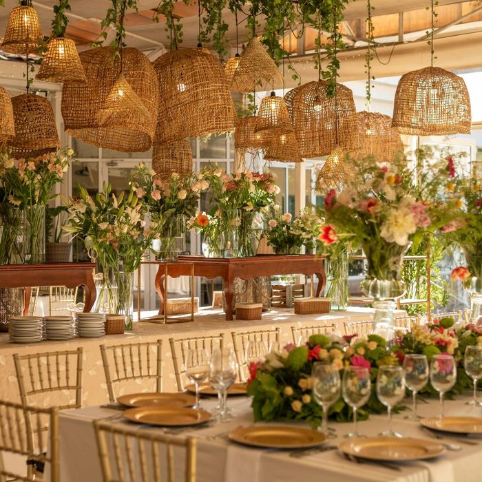 table setting for corporate event