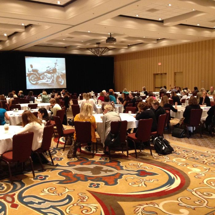 people at corporate conference event