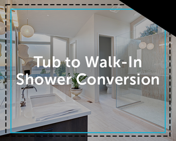 Tub to Walk-In Shower Conversion