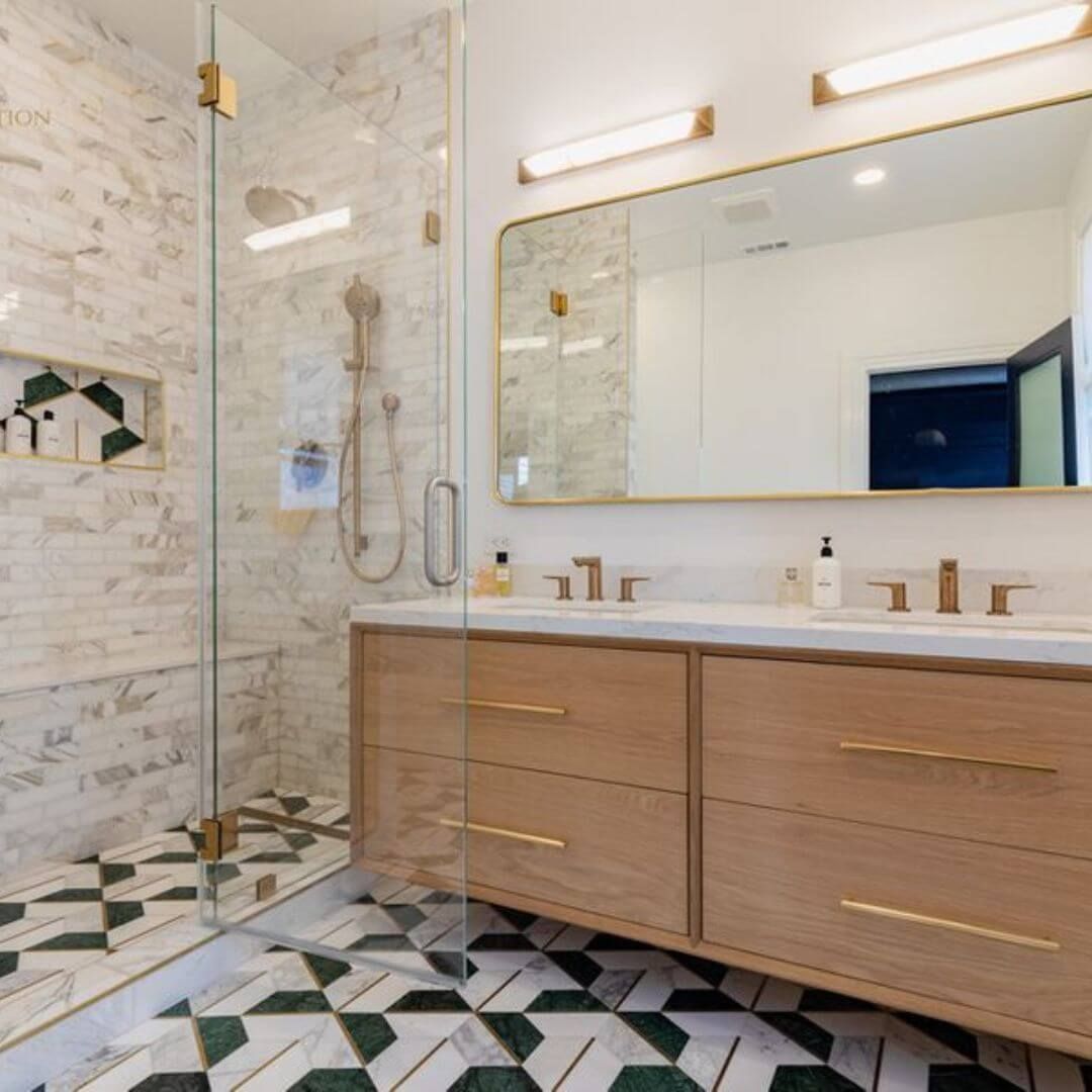 newly remodeled bathroom