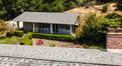 ADU behind house, nice landscaping