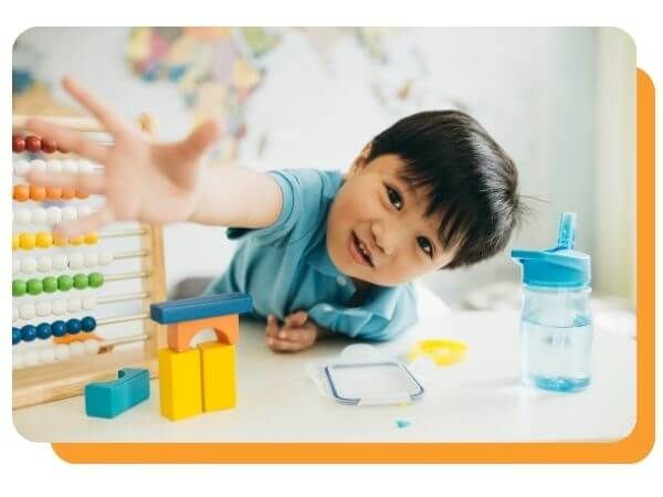 toddler playing