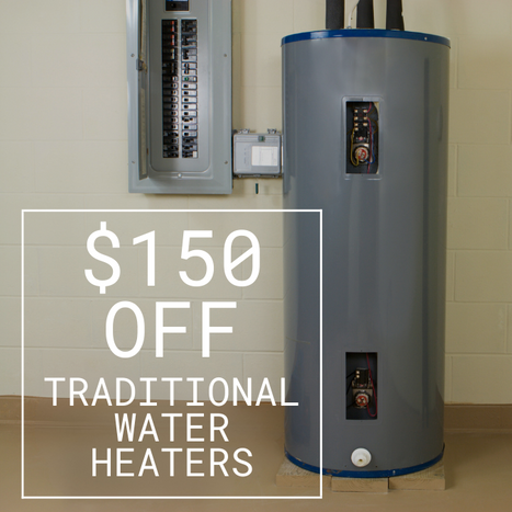 $150 off Hot Water Tank