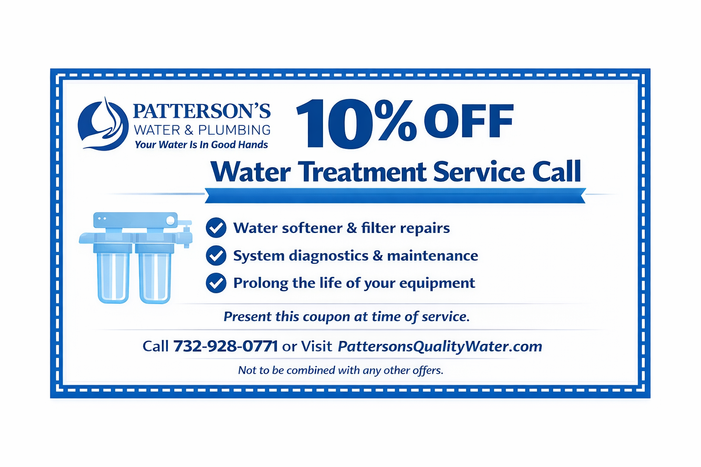 10% OFF your Water Treatment Servicing!