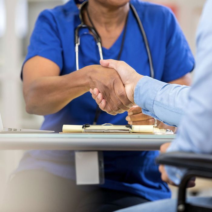 healthcare handshake