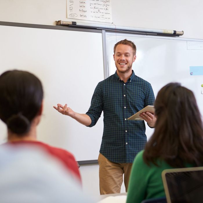 Teacher in a classroom