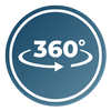 360 degrees icon