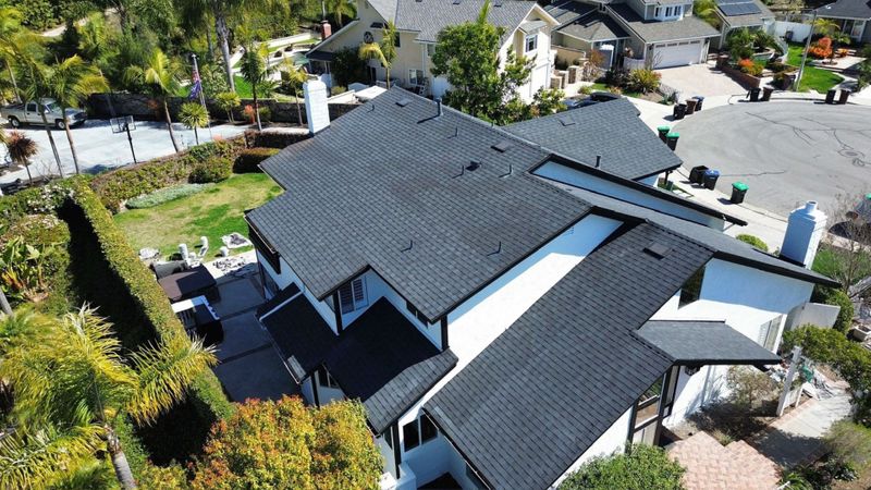 new roof on a suburban home in orange county