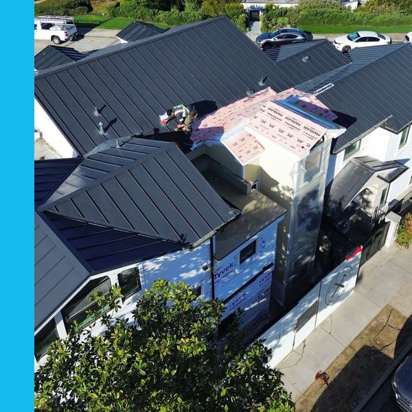Precision team working on residential roof