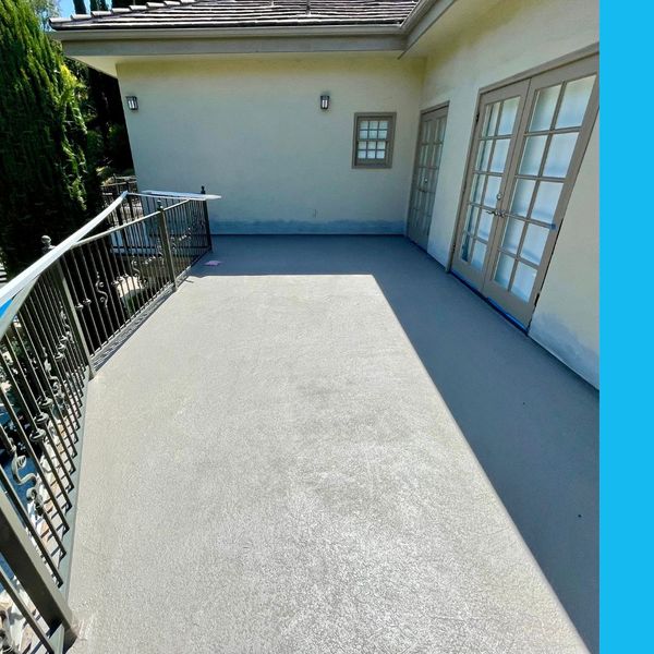 waterproofed deck