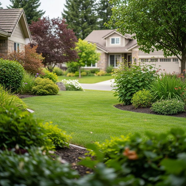 green, healthy yard