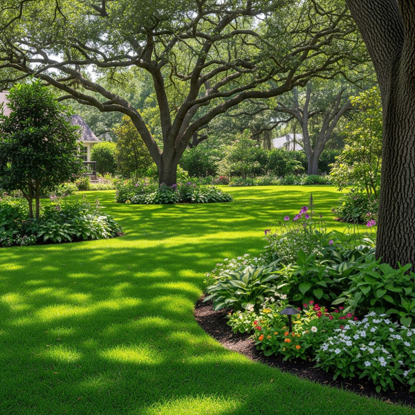 beautiful, lush lawn