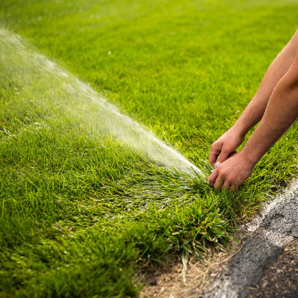 image of a sprinkler install