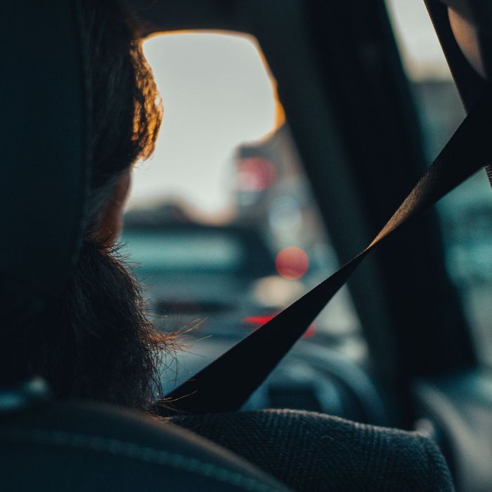 person inside of car