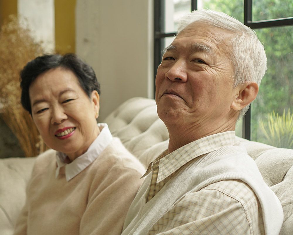 Photo of an elderly couple Photo of an elderly couple