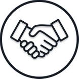 Hand shake icon Hand shake icon