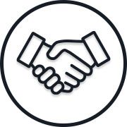 Hand shake icon Hand shake icon