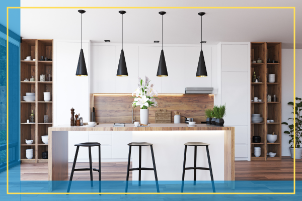 newly remodeled kitchen. 